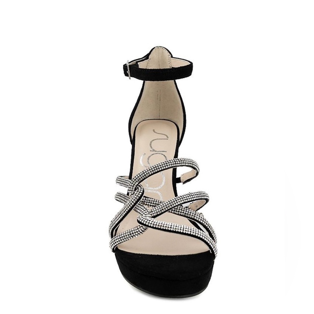 Sugar Elegant Black and White Women's Sandals